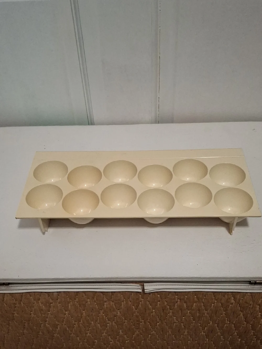 Egg Tray - Dozen Egg Vintage Refrigerator Tray Storage